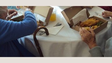 Fish and chips treat for Tregony care home Residents
